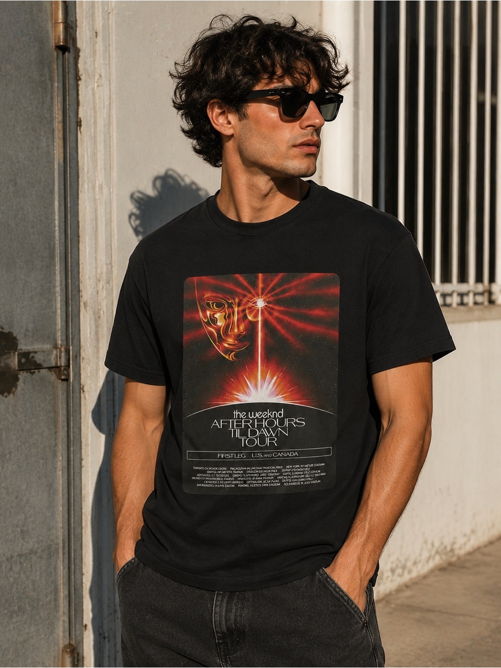 The Weeknd Stadium Tour Tee -After Hours Til Dawn, Size Medium